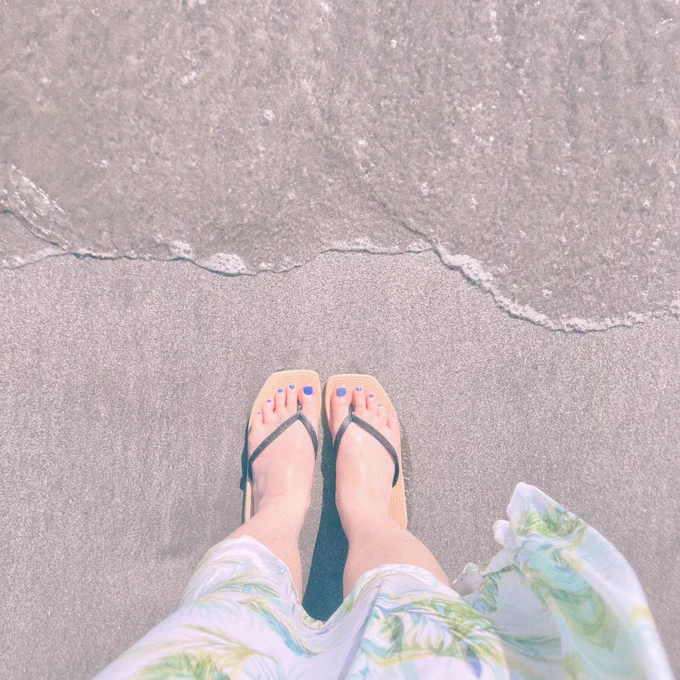海しょっぱかった