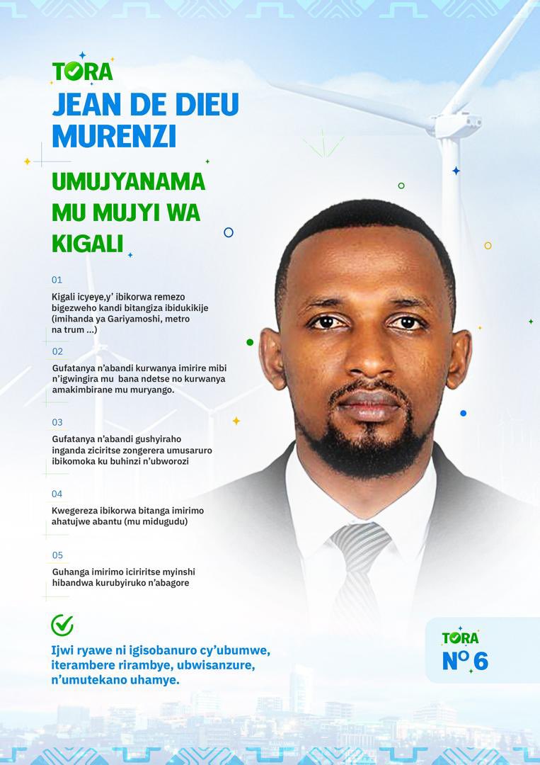 Ni umusanzu wacu gushyiraho itafari mu guteza imbere Umujyi wacu wa Kigali n’igihugu muri rusange aho buri mu Nyarwanda wese azishimira iterambere ryawo, abanyamahanga bakishimira kuwubamo no kuwukoreramo, Urubyiruko rukabonamo imirimo niyo ntego, dufatanyije twagera kuri byinshi