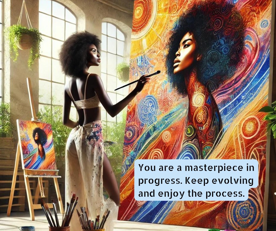 peacefulsteph's tweet image. Embrace the journey of becoming, for you are a work of art in the making. Every step, every challenge, and every victory is shaping you into something truly beautiful. 
#DocSteph