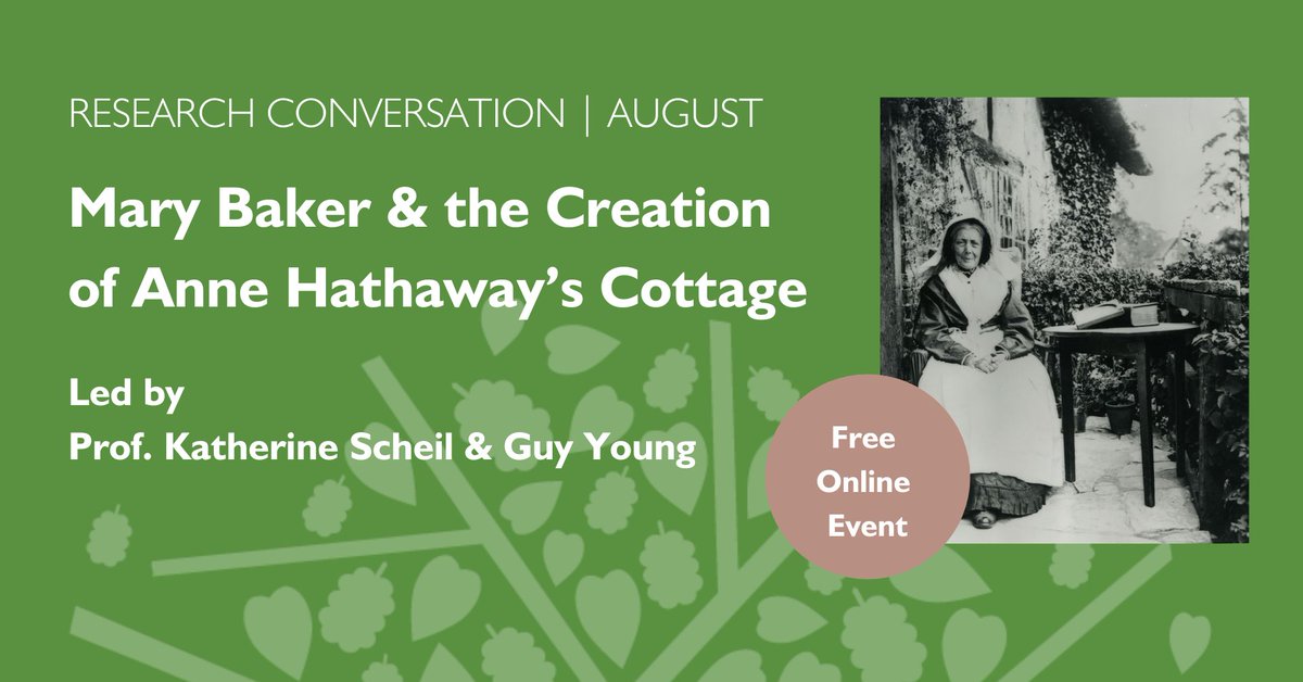 Shakespeare B Trust (@shakespearebt) on Twitter photo Who was Mary Baker and how did she transform the tourist experience at Anne Hathaway's Cottage in the 19th century?
Join us tonight at our free online #ResearchConversation to find out more about this fascinating storyđźŹ
🕧 5-6pm 👉Book now bit.ly/4bOzIsh
<a href="/kscheilmn/">Katherine Scheil</a> Who was Mary Baker and how did she transform the tourist experience at Anne Hathaway's Cottage in the 19th century?
Join us tonight at our free online #ResearchConversation to find out more about this fascinating storyđźŹ
🕧 5-6pm 👉Book now bit.ly/4bOzIsh
<a href="/kscheilmn/">Katherine Scheil</a>
