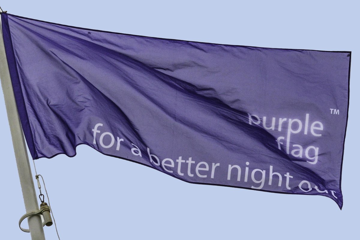 Calderdale's tweet photo. Halifax has been awarded the prestigious Purple Flag accreditation for the fourteenth year running - recognising excellence in the management of the evening and night-time economy. https://t.co/wfKPKEOtIz