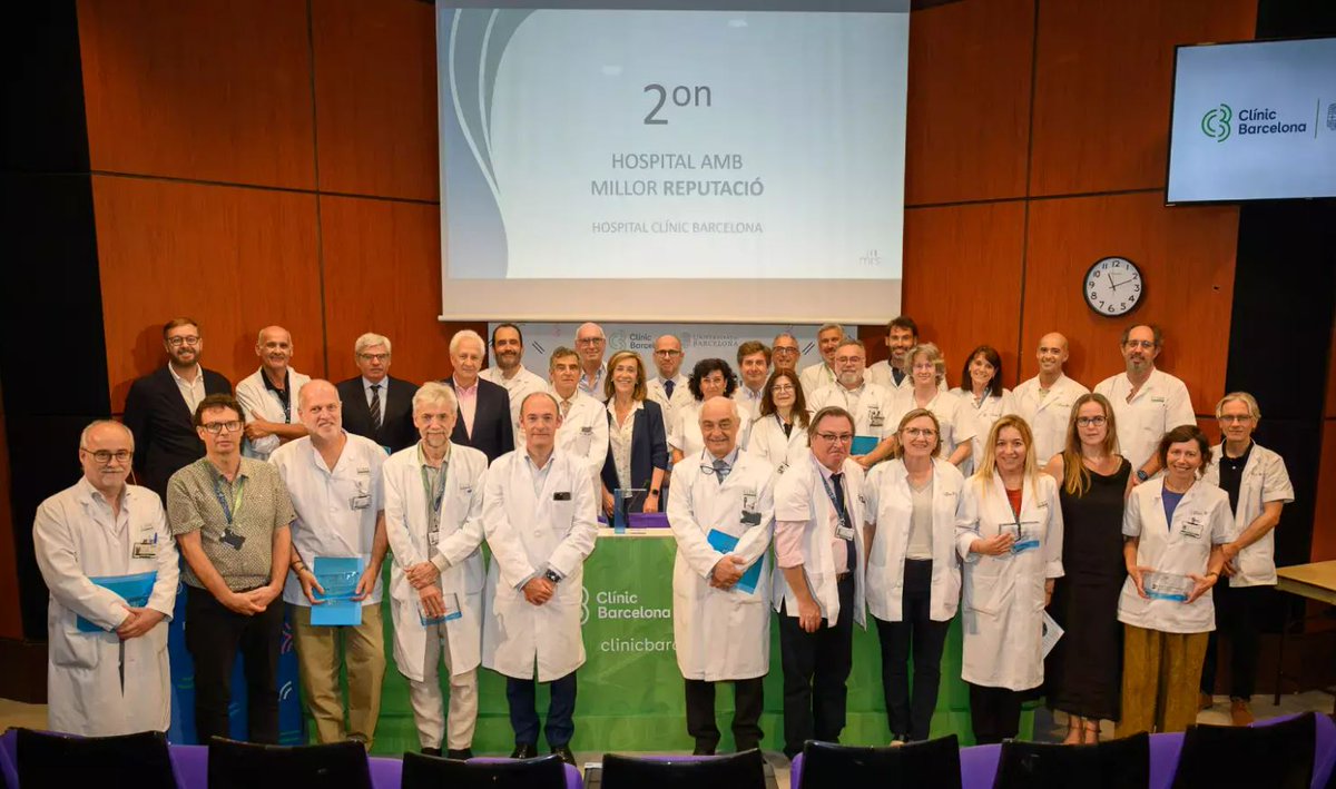 Hospital Clínic (@hospitalclinic) on Twitter photo 🌞 El més destacat del curs | 2️⃣3️⃣ serveis del Clínic han rebut el diploma de Monitor de Reputació Sanitària 2023
També s'ha reconegut:
🥈 Segon hospital amb millor reputació d'Espanya
🥉 Tercer hospital amb millor equip de comunicació
➕ Info 👉 i.mtr.cool/vqmzndfffm 🌞 El més destacat del curs | 2️⃣3️⃣ serveis del Clínic han rebut el diploma de Monitor de Reputació Sanitària 2023
També s'ha reconegut:
🥈 Segon hospital amb millor reputació d'Espanya
🥉 Tercer hospital amb millor equip de comunicació
➕ Info 👉 i.mtr.cool/vqmzndfffm