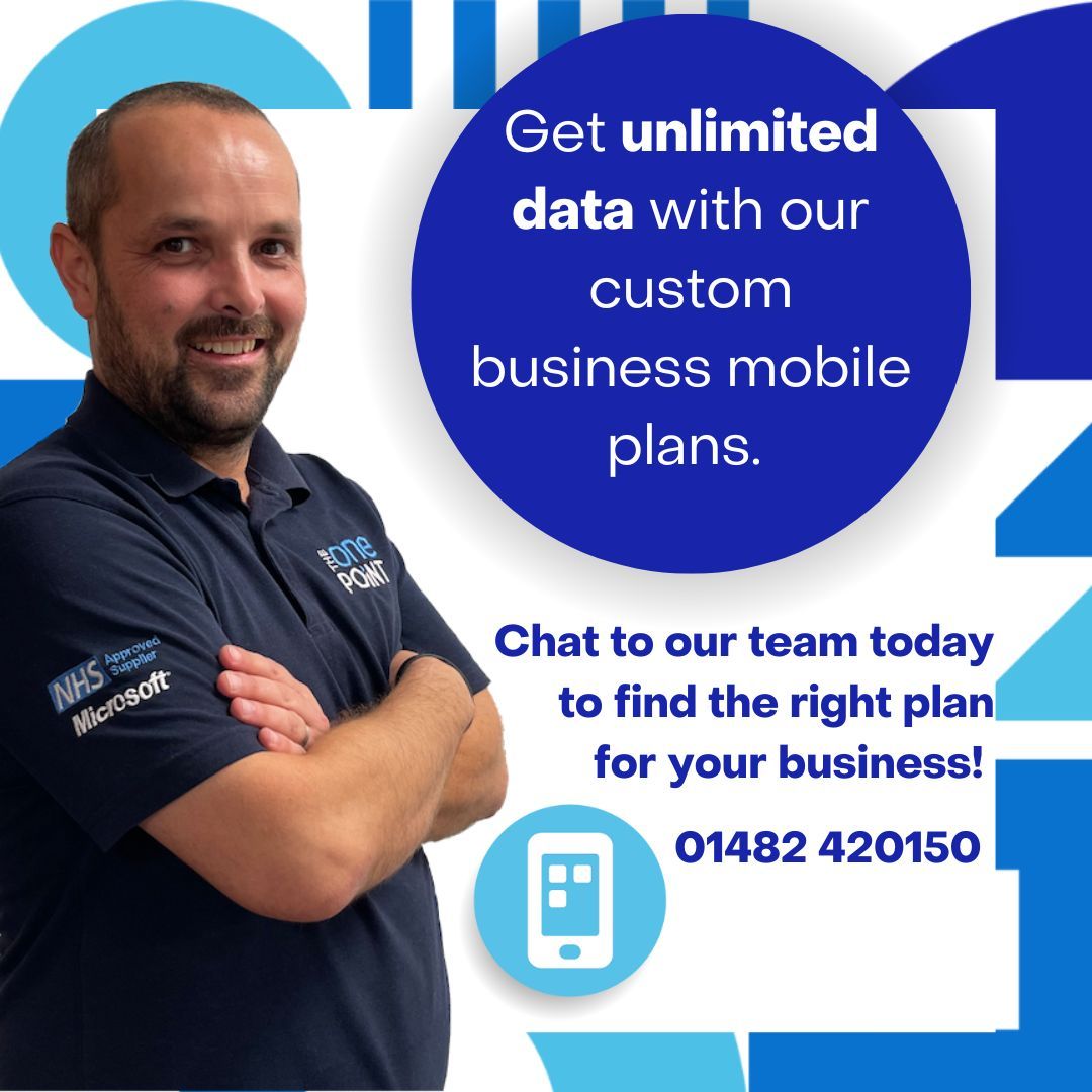theonepoint's tweet image. We are the mobile provider you need!

Why consider anyone else when we offer custom business plans with unlimited data and flexibility to suit your needs? 

Book a quick chat today - buff.ly/3SI1vEl 

#BusinessMobiles #Flexibility #UnlimitedData
