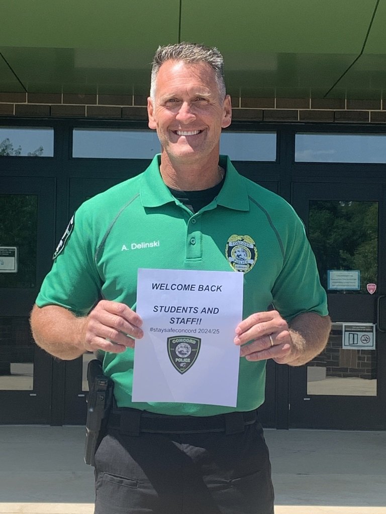 ConcordSchoolPD's tweet photo. Welcome back Students and Staff of Concord! https://t.co/bFRstZzMJB