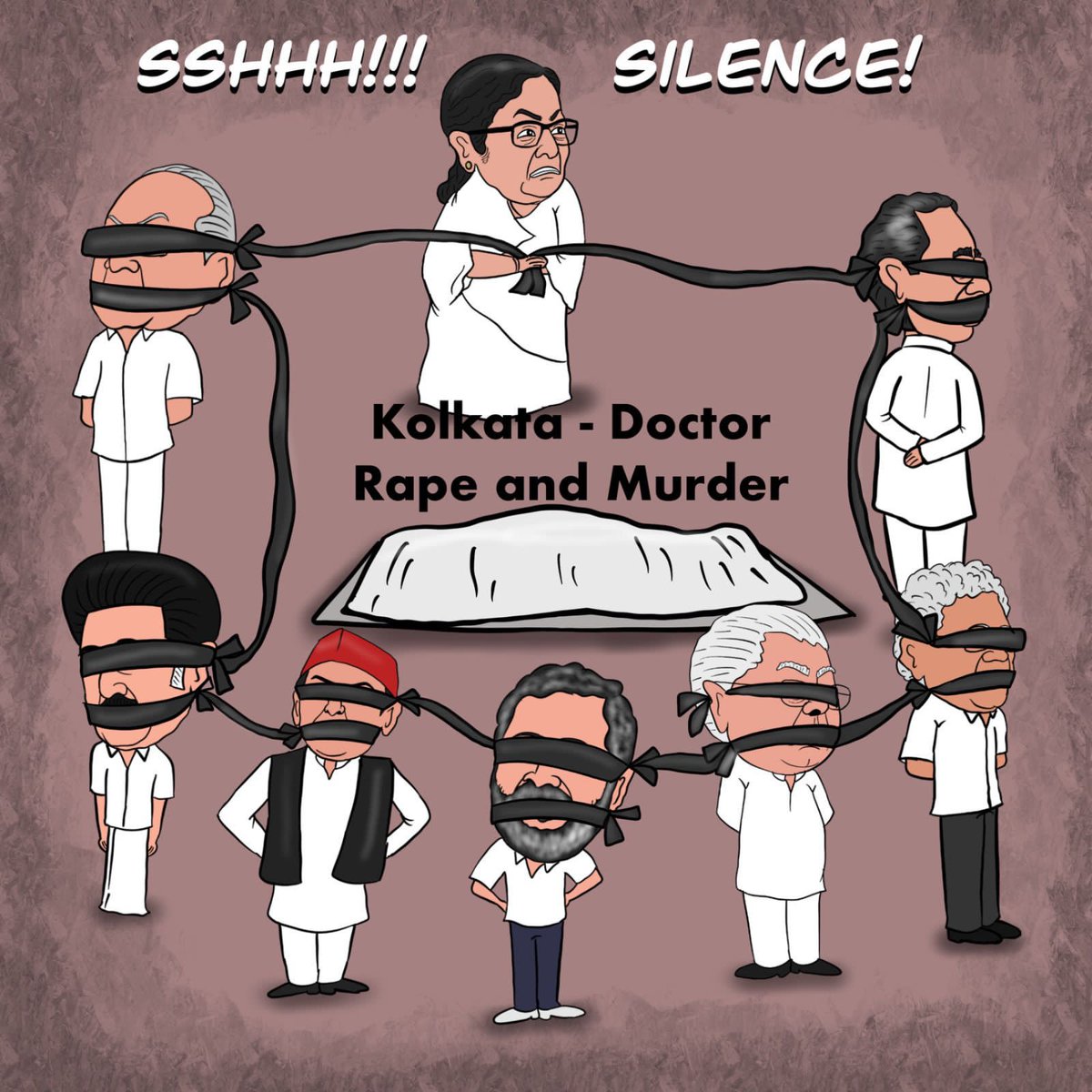 HokageModi's tweet photo. Everyone is now a mute spectator! 
#SpeakUpForShakti
#KolkataHorror 
#KolkataDoctor https://t.co/76RuRDZV96