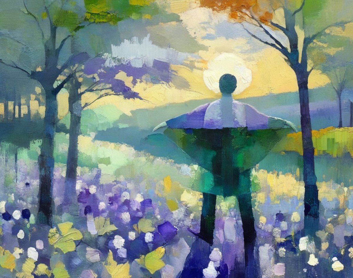 andy_corah's tweet photo. Silent Journeys, Soaring Hearts 🌞💜💚
If I were a bird, I’d spread my wings wide,
Soaring through ochres where earth meets the sky,
ALT...🎨
#AIArt #art #nature #SoaringSolitude #NatureInPeace https://t.co/uC89ALtaRP