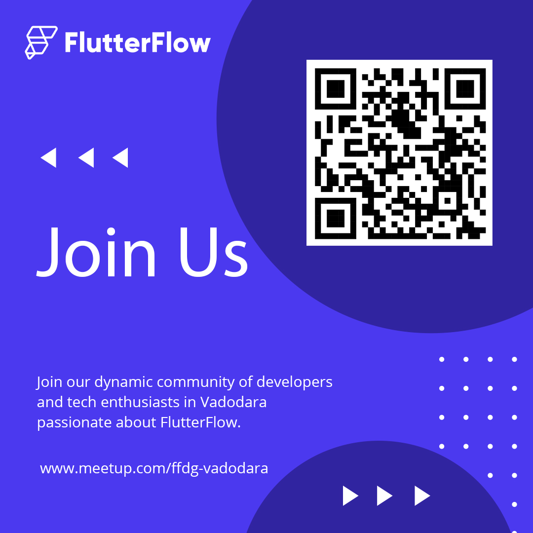 🚀 Exciting News! The FlutterFlow Developer Group Vadodara is officially here! 🎉 Whether you're a seasoned dev or just curious about FlutterFlow, join us today and be part of an amazing tech community. Let’s connect, learn, and build together! 🌟 #FFDG #Vadodara #FlutterFlow