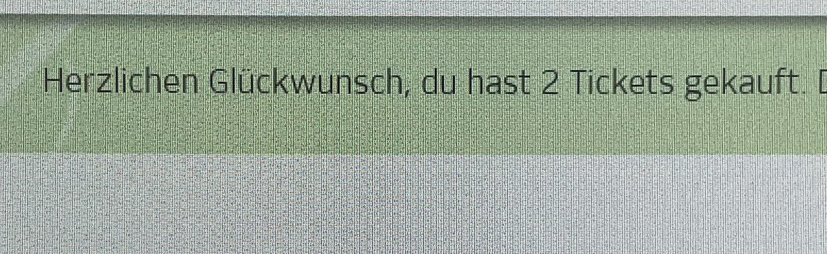 Das kannste keinem erzählen… beide Tickets waren noch im Warenkorb