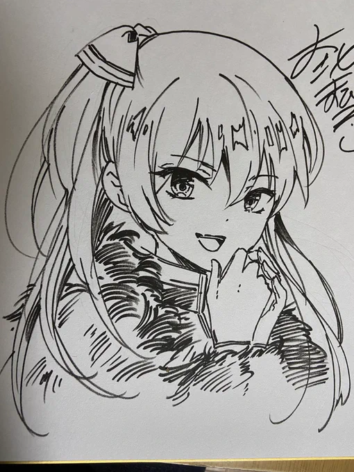 コミティア新刊が無理だったので色紙を描きました🌟 週末はよろしくお願いします🙇 #COMITIA149 #色紙