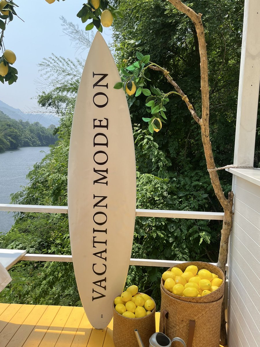 sayhimi124's tweet photo. Raft Dara Cafe 🍋-Kanchanaburi https://t.co/bYoAPtY6gV