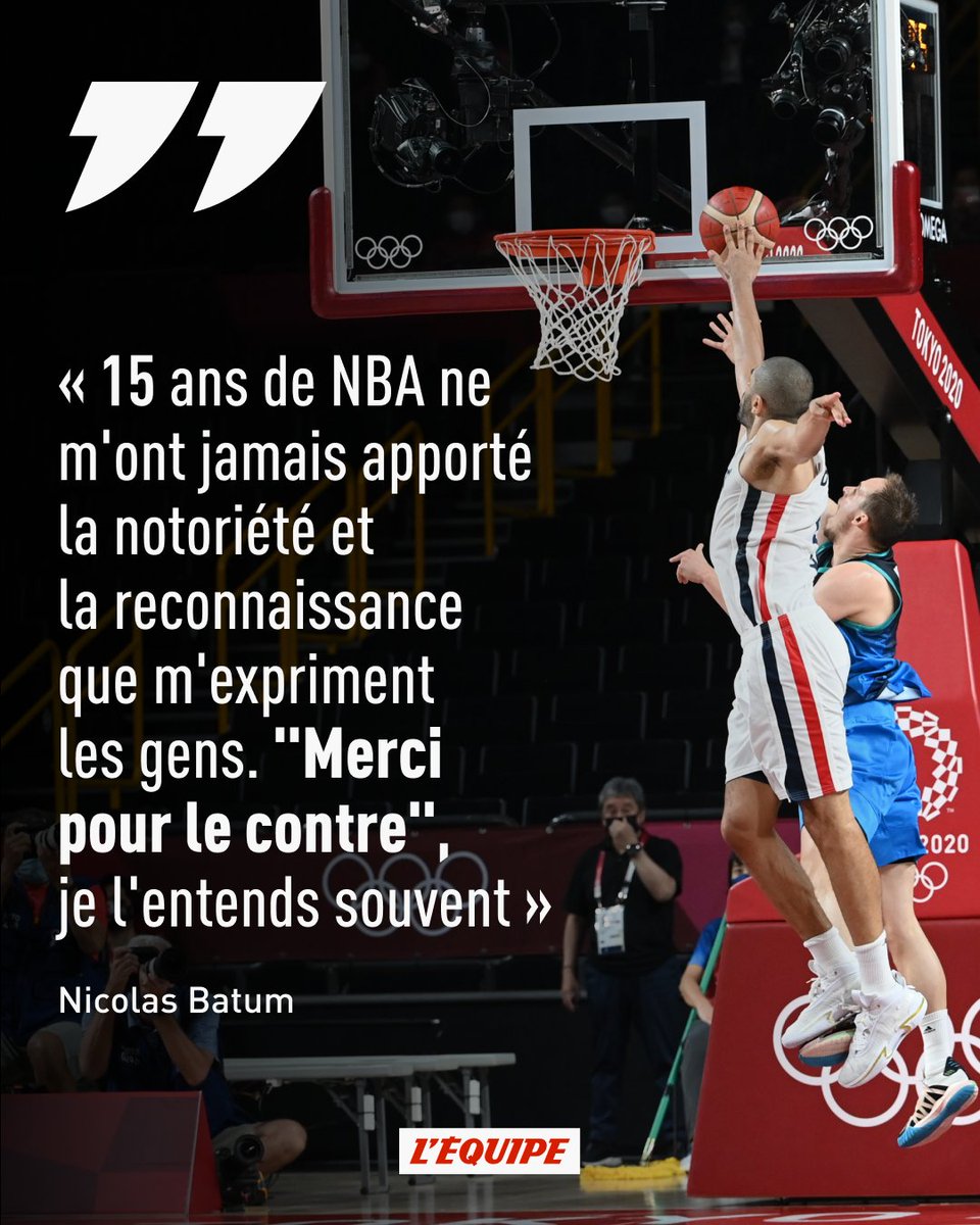lequipe's tweet photo. Avec les retraites internationales de Nando De Colo et de Nicolas Batum dans la foulée de l'argent olympique, l'équipe de France, qui perd deux de ses piliers, va devoir tourner une page glorieuse de son histoire. https://t.co/XrTQyfx5jh https://t.co/VHPGUa8f6B