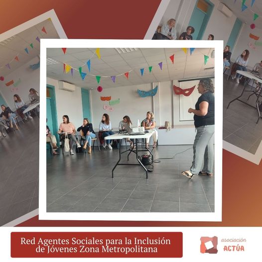 AsocActua's tweet photo. 🗓️Hace unas semanas participamos en la reunión de coordinación de 2024 de la Rede de Agentes Sociales para la inclusión de los Jóvenes de la zona Metropolitana. 
🫂Gracias por contar con nosotras y seguir promoviendo el trabajo en red entre las entidades‼️ https://t.co/UzIcNyy874