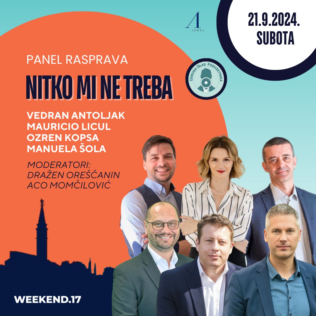 🚀 Kako izgleda svijet u kojem AI preuzima?

Koja se radna mjesta mijenjaju, a koja su sigurna u doba umjetne inteligencije?

Pridruži nam se na panel raspravi 𝐍𝐢𝐭𝐤𝐨 𝐦𝐢 𝐧𝐞 𝐭𝐫𝐞𝐛𝐚 koja se održava u sklopu 𝟏𝟕. <a href="/weekendmedia/">Weekend Media Festival</a> u Rovinju: weekend.hr/kotizacije/