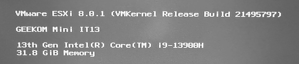 shomajpn's tweet image. works!
#VMwareESXi #eCore #13900H
