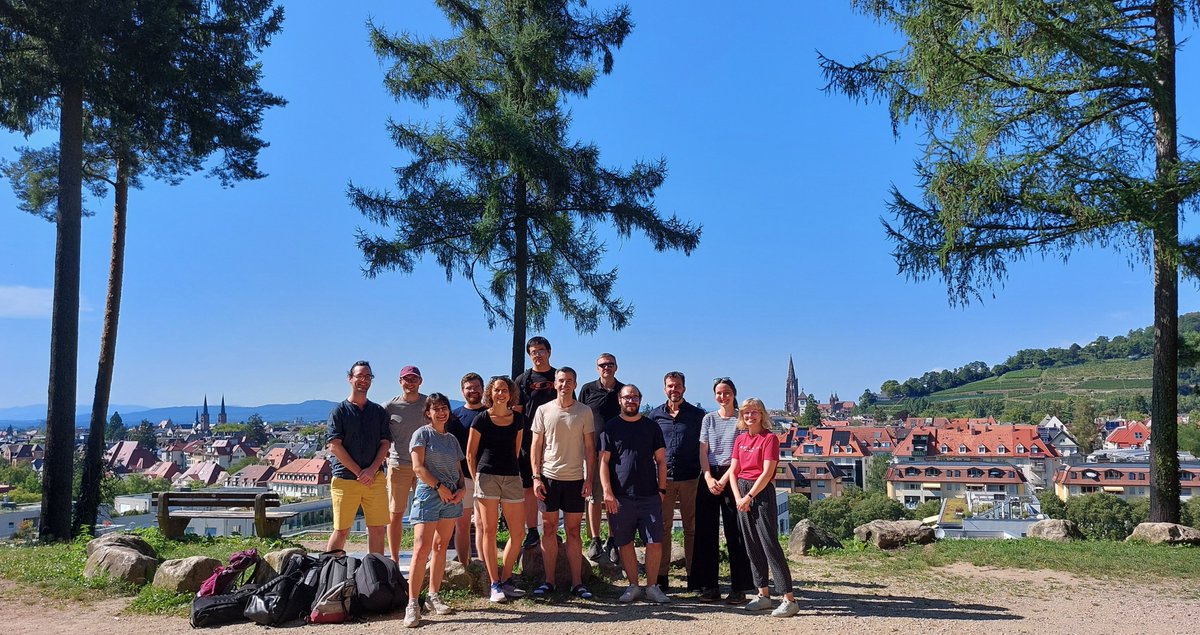 MPICSL's tweet photo. Before many of our colleagues head off on their well-deserved vacations, we went on a group hike which took us to a lovely restaurant with a wonderful view, where we also enjoyed a cold beer in the record-breaking heat. Have a great summer everyone, and stay tuned for news from and events in the field of #criminology @maxplanckpress
