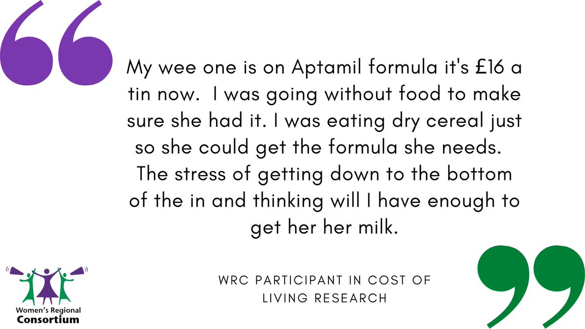 We heard lots of examples of this in <a href="/WRC_NI/">Women's Consortium</a> &amp; <a href="/UlsterLawClinic/">UlsterUni LawClinic</a> research with women on the impact of the #CostOfLivingCrisis - women going without food, heat and clothing to protect their children/families from #poverty