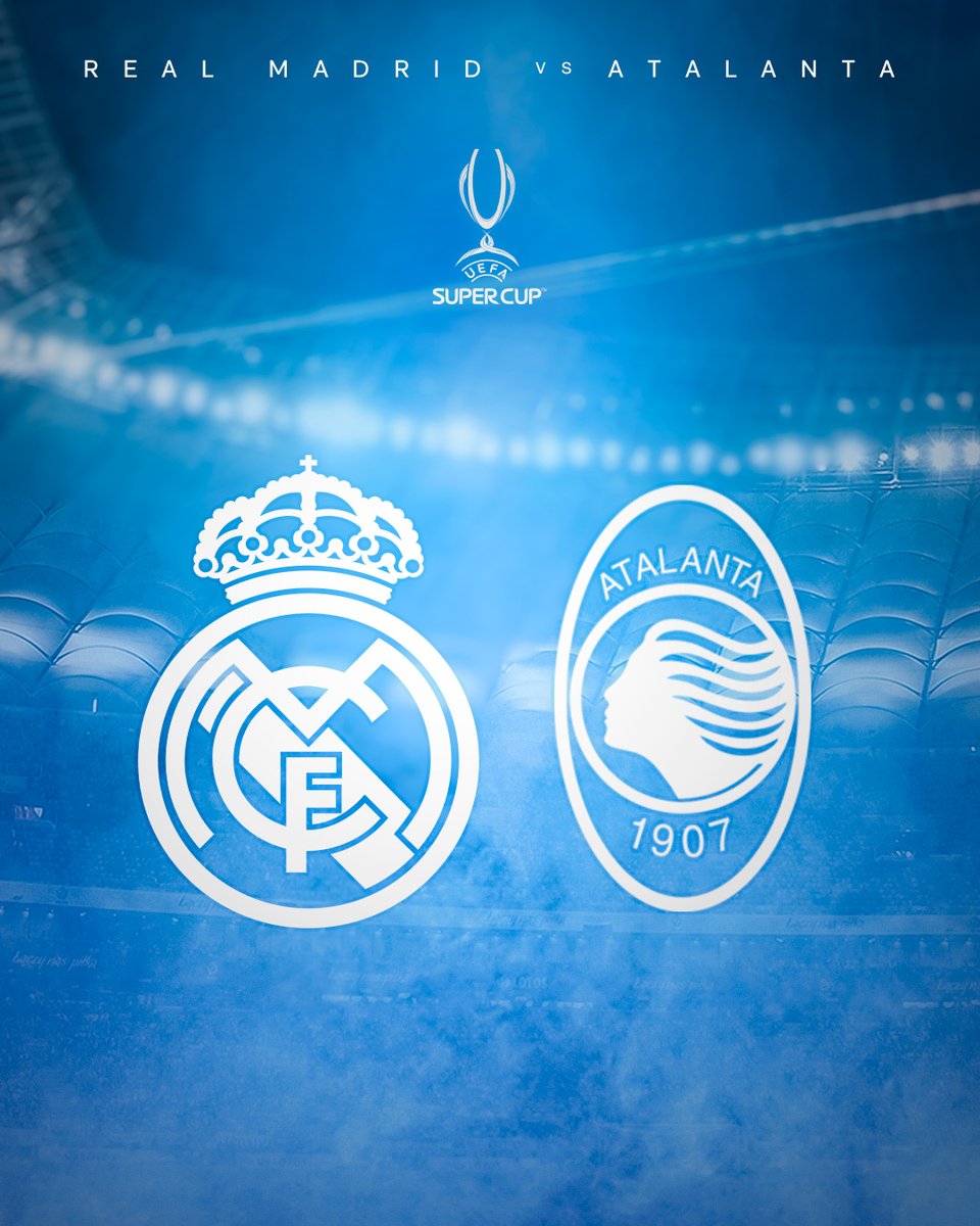 💪 ¡A POR LA SUPERCOPA DE EUROPA!
🆚 <a href="/Atalanta_BC/">Atalanta B.C.</a>
⏰ 21:00 CEST
🏟️ Estadio Nacional de Varsovia
#️⃣ #SuperCup