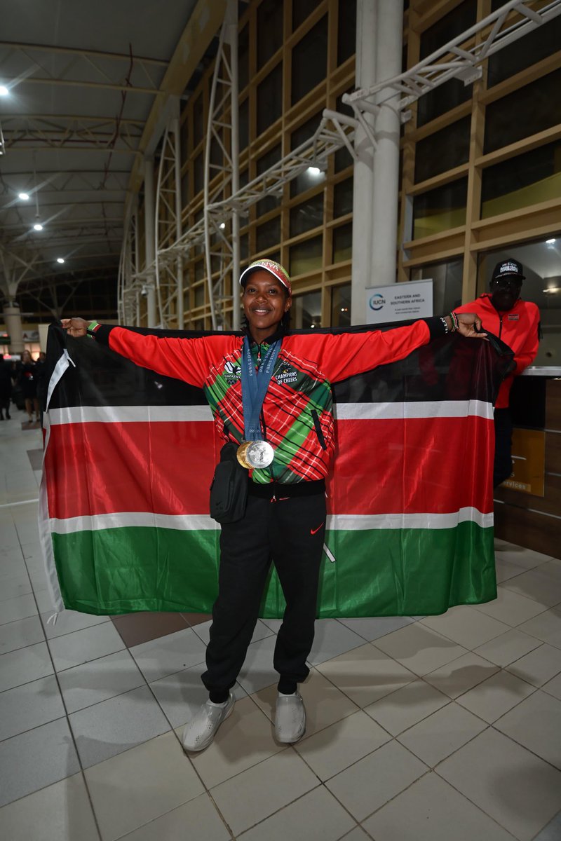 OlympicsKe's tweet photo. The 1st athlete to win an Olympic medal on track three times in a row!!

Faith Kipyegon is UNMATCHED!!🔥
She's now;
✅3X Olympic Gold Medalist
✅1500m Olympic Record holder
✅1500m World Record holder
✅5,000m Olympic Silver medalist
✅1500m World Champion.

The greatest, to ever do it!
#TeamKenya
#HesabikaNaMabingwa