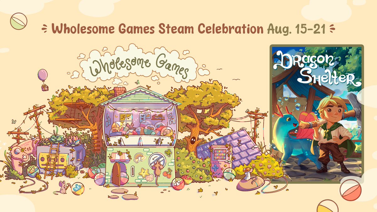 Dragon Shelter (@dragonshelterwf) on Twitter photo Dragon Shelter is going to be a part of <a href="/_wholesomegames/">Wholesome Games</a> Steam Celebration 2024!
๐
August 15 - August 21
๐ Remember to check out the event! ๐ Dragon Shelter is going to be a part of <a href="/_wholesomegames/">Wholesome Games</a> Steam Celebration 2024!
๐
August 15 - August 21
๐ Remember to check out the event! ๐