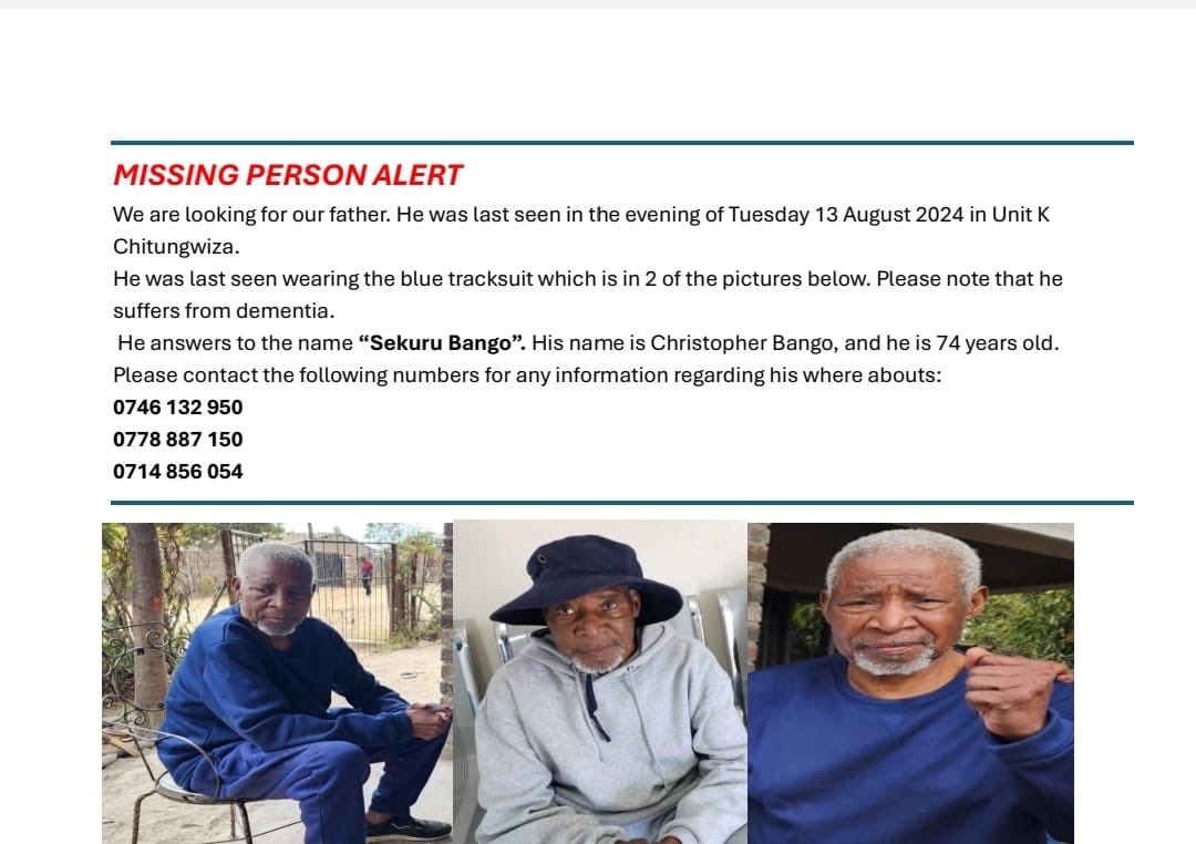 Please RT my friend’s dad is missing, he has dementia🙏🏾🙏🏾🙏🏾