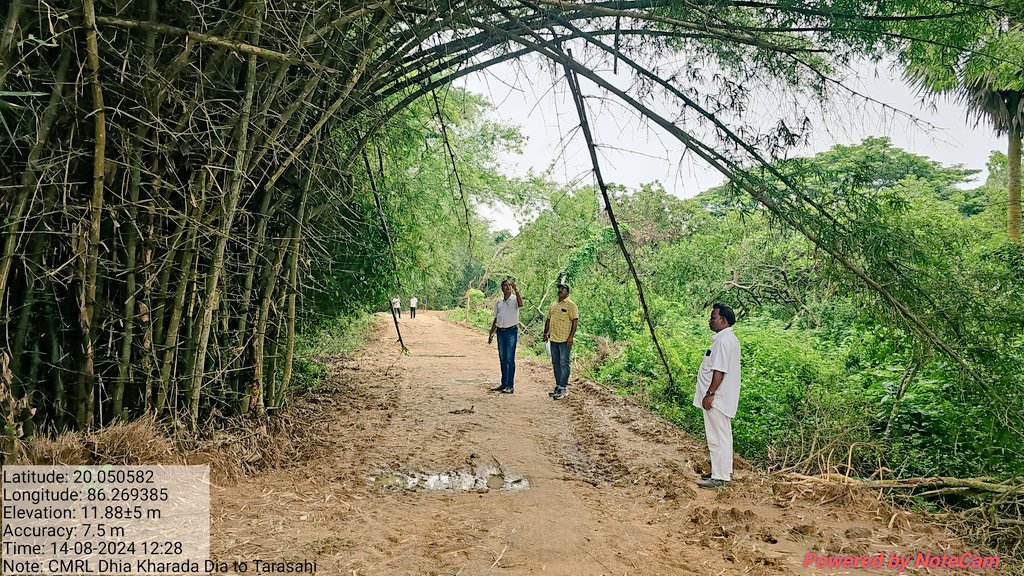 Inspection of different CMRL roads in Talada GP under Astarang block in Puri district