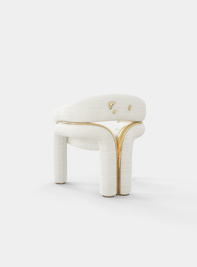 Golden State of Mind: Elevate your dining space with the stunning Daphne White Luxury Chair. Handcrafted with brass &amp; wood, this masterpiece is the epitome of elegance.
#interiordesign #homedecor #luxuryhomes