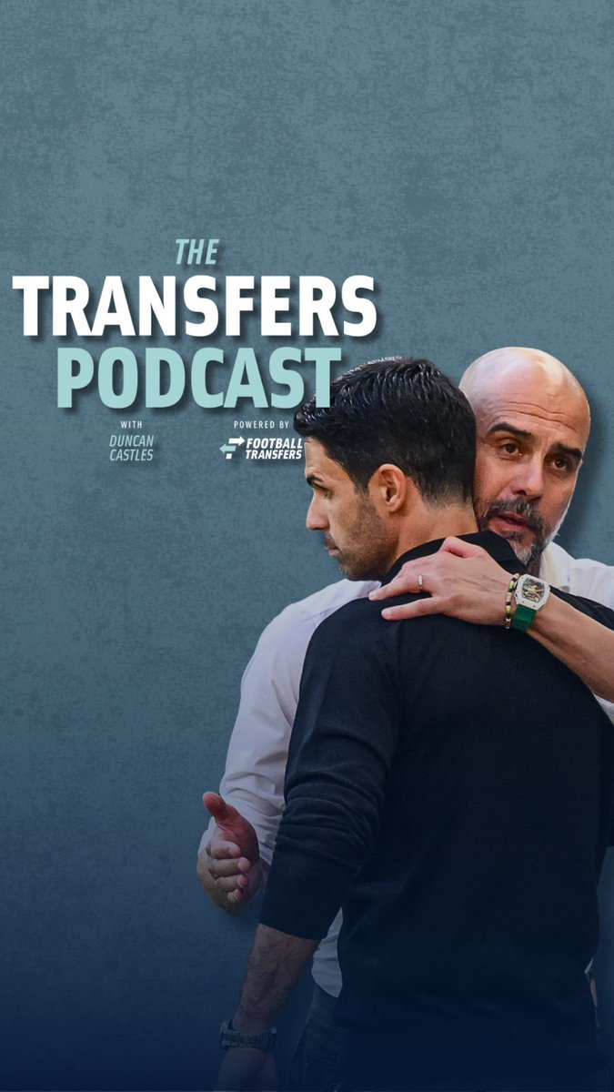 DuncanCastles's tweet photo. Will Arsenal’s ‘gigolo-assassin’ Mikel Arteta finally finish off Manchester City?

The Transfers Podcast previews the Premier League season with @JNorthcroft. 
https://t.co/HppF1P69re https://t.co/KmUVJ1aFR9