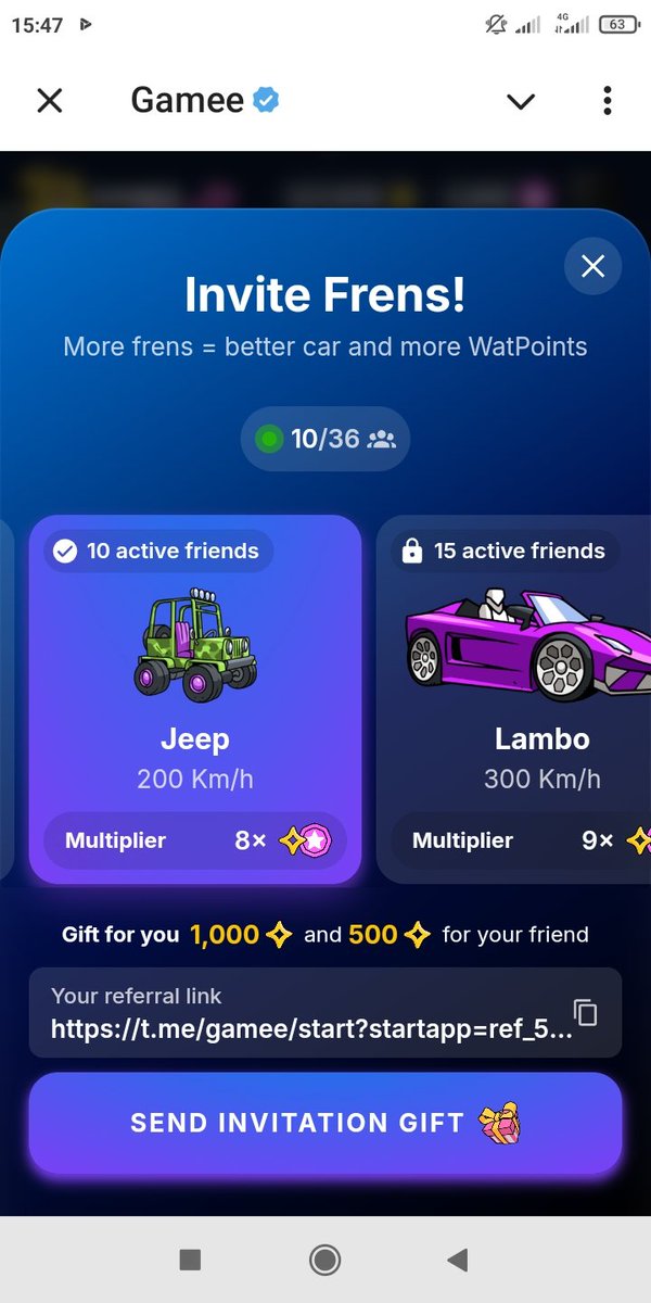 RickyRocks9's tweet photo. @WatBird @telegram @ton_blockchain Lets vroom in #WatRacer
Mine Wat Point, upgrade your racer 😎 get lambo to mine faster ✅✅ & prepare for the bestest day as $wat is coming to TON 👀
psstt! @WatBird is giving away 11k watpoint for celebrating the 11th bday of @telegram
🎉🥳
https://t.co/1YitzF6Ju5
#WatADay https://t.co/65cYmVC7bz