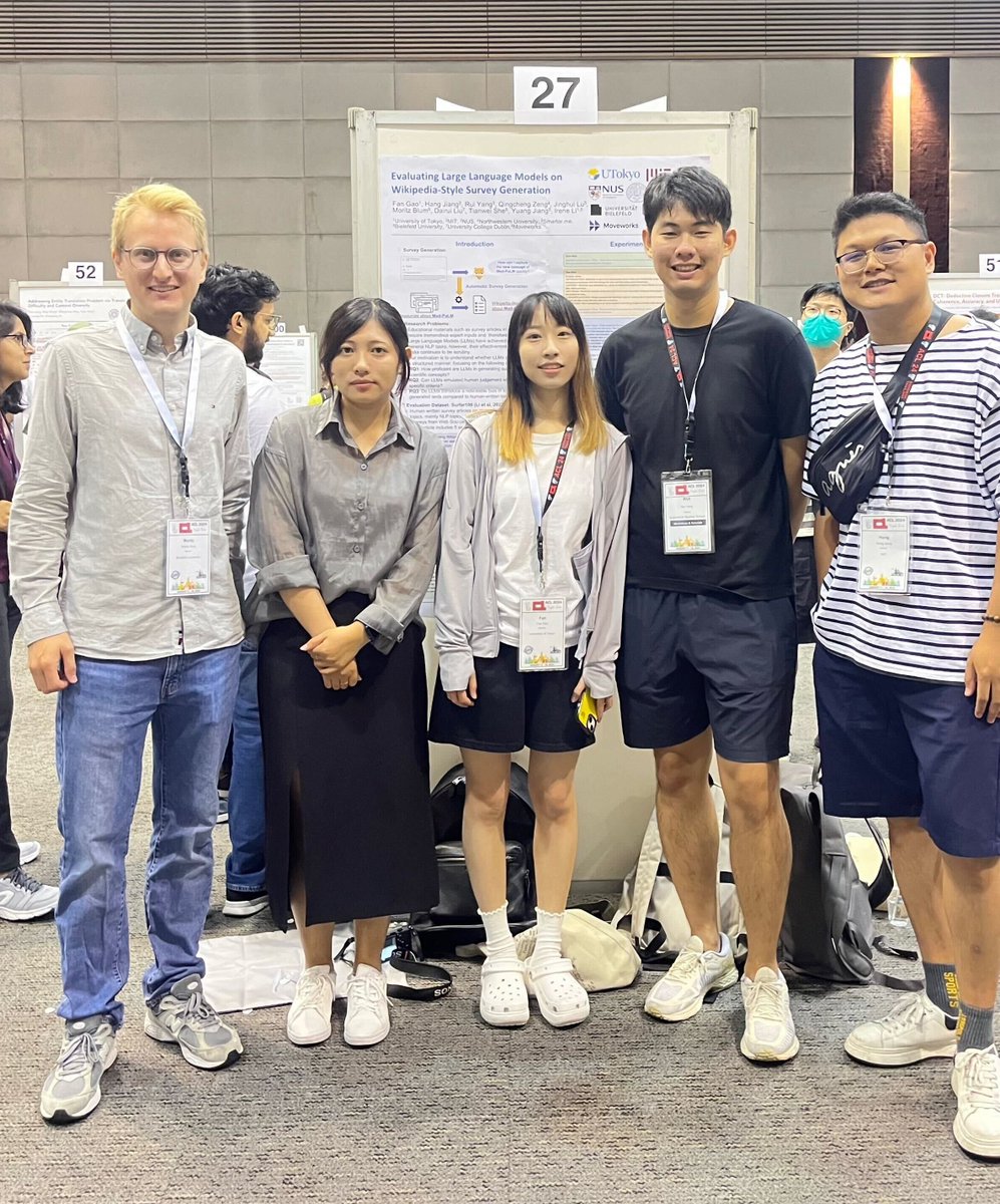 citec_agsc's tweet image. Can LLMs revolutionize education? 🧑‍🏫 Our @MoritzBlum1024 and colleagues presented results of their collaboration &quot;Evaluating Large Language Models on Wikipedia-Style Survey Generation&quot; in the Findings Poster Session at #ACL2024🎉  

Paper: aclanthology.org/2024.findings-…