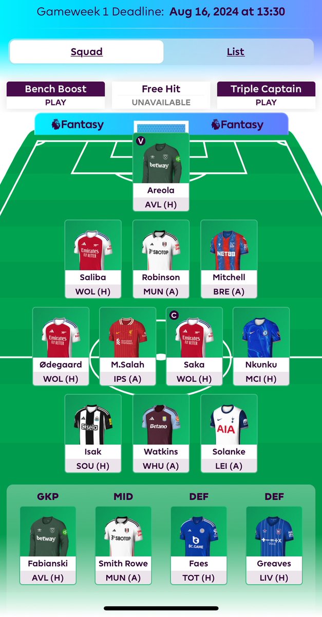 I think I’m just about there. No Haaland, no City to start the season… 🫣