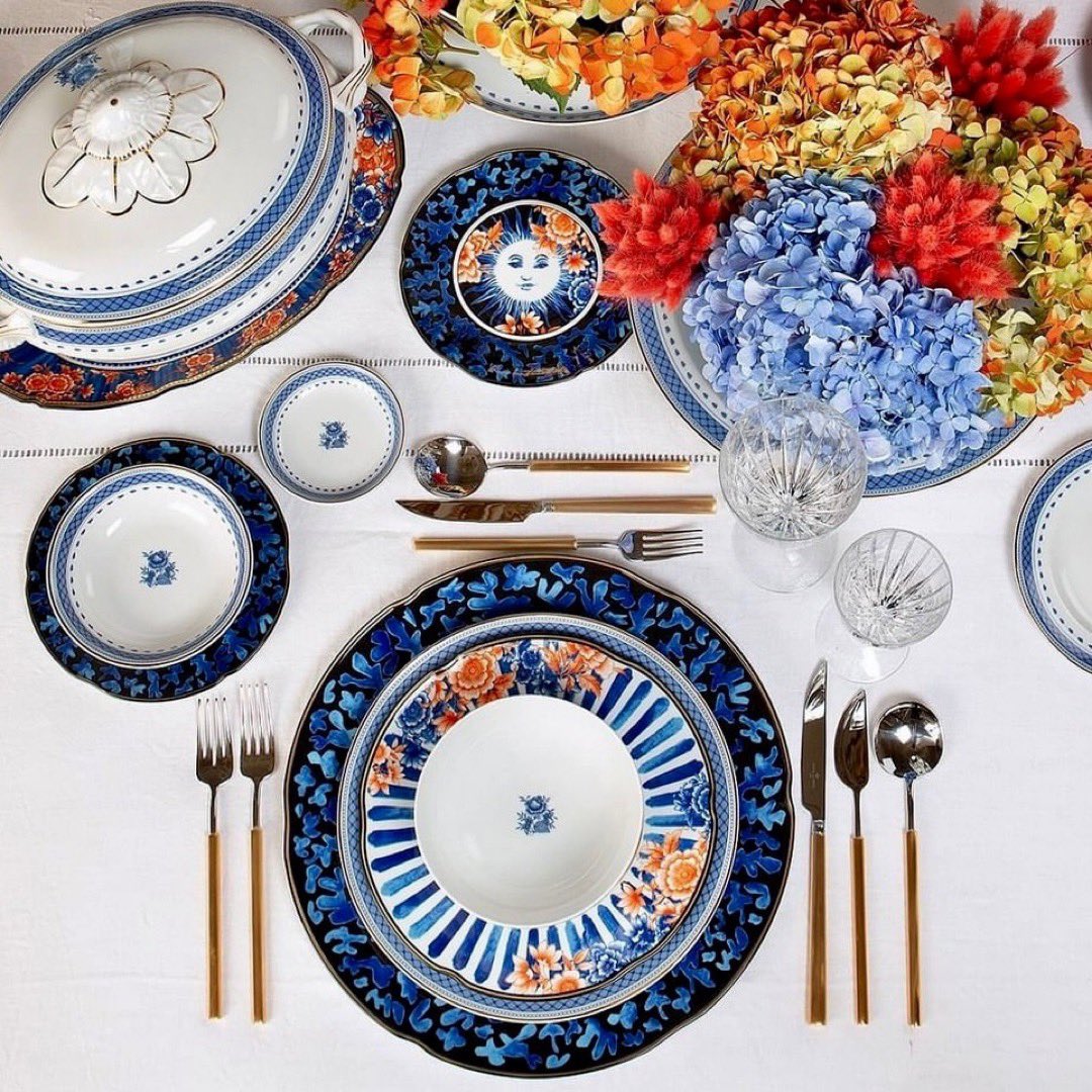 micucci_store's tweet photo. Bring opulence to your table with our latest addition to our tableware collection, the Cannaregio Range, inspired by the beautiful city if Venice, features rich colours and motifs. #dinnerware #tableware #dinnerparty #friendsparty #interiors #interiordesign #interiorstyling https://t.co/nimxBWu4Uf