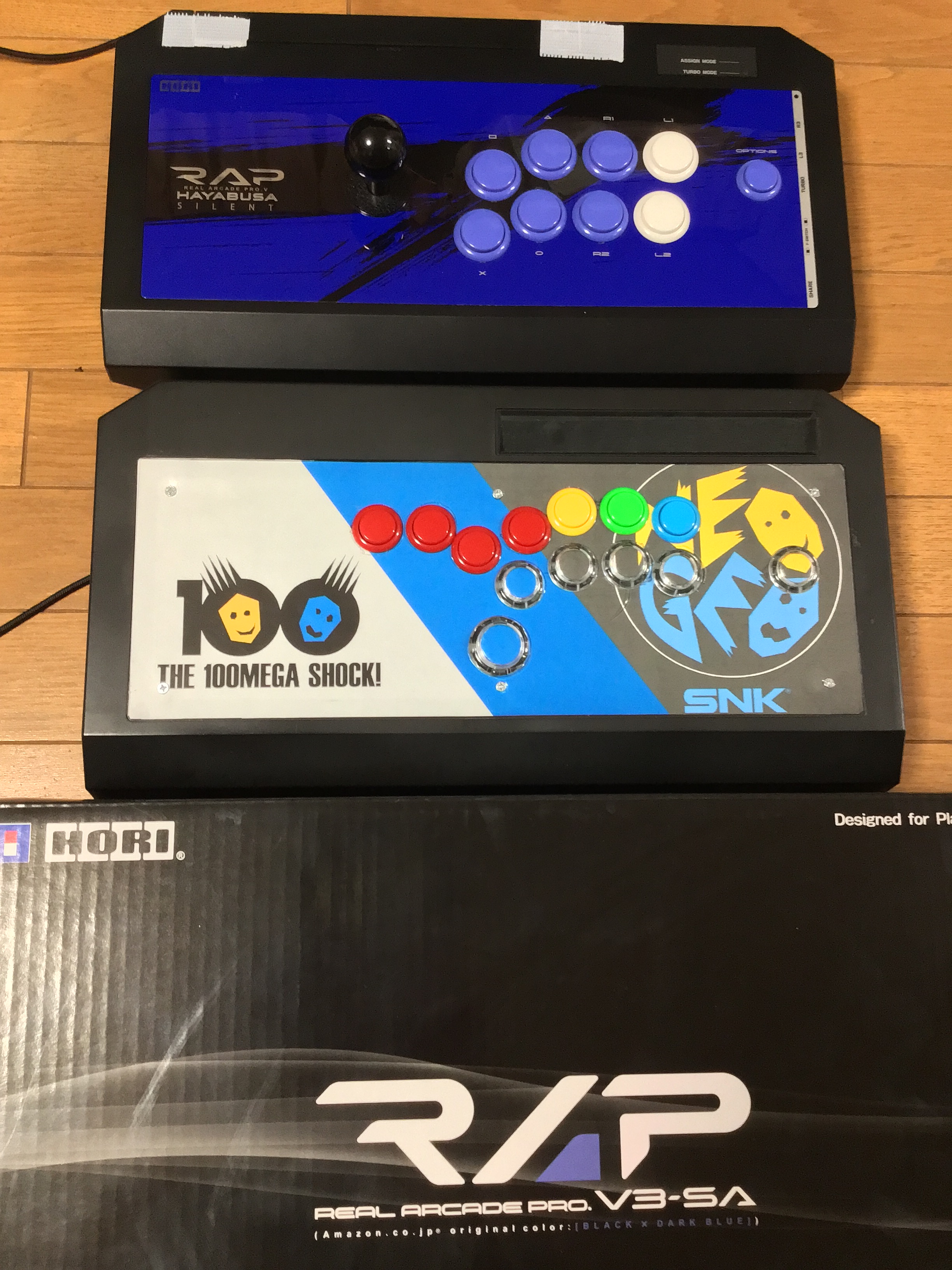 RAP V HAYABUSA Silent レバーレス化 アケコン静音化。三和電子の静音