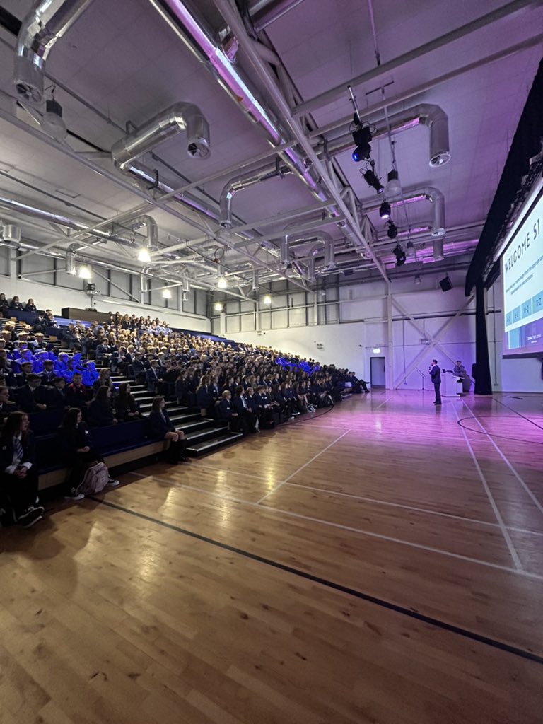 Welcome to our new S1 - all 375 of them!! They all look very exited and super smart #ready
#respectful
#successful