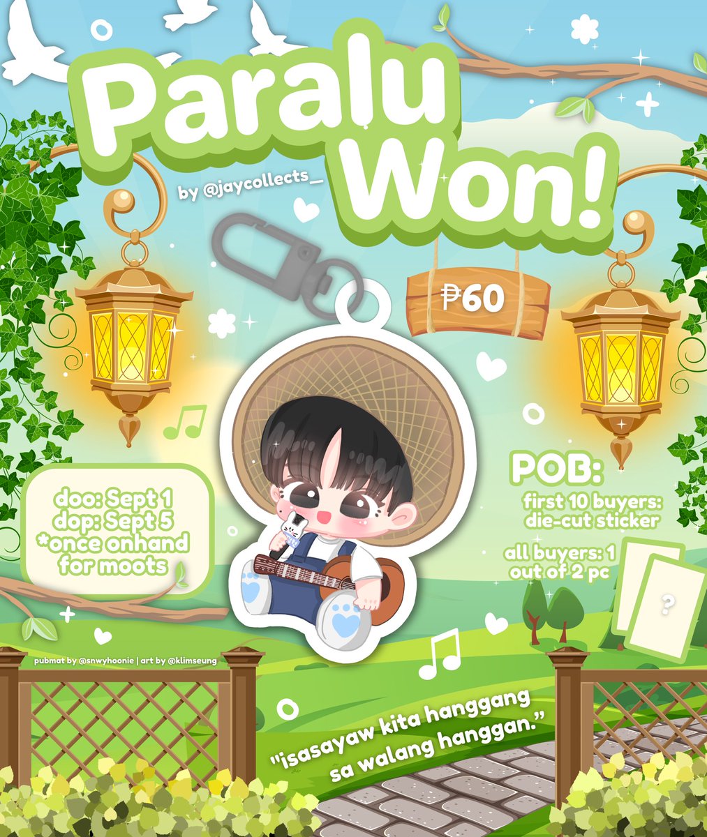 🍀 𝑷𝑨𝑹𝑨𝑳𝑼𝑾𝑶𝑵 ! ✨🌿

🛒 𝐏𝐫𝐞-𝐎𝐫𝐝𝐞𝐫 !
𝐃𝐎𝐎 and 𝐃𝐎𝐏 : 08.01 | 08.05 

*𝘿𝙊𝙋 𝙊𝙉𝘾𝙀 𝙊𝙉𝙃𝘼𝙉𝘿 𝙁𝙊𝙍 𝙈𝙊𝙊𝙏𝙎*

🌏 GO / SDM = ( dm first )

𝐎𝐫𝐝𝐞𝐫 𝐅𝐨𝐫𝐦 : tinyurl.com/mryp9tdp

𝐑𝐓 𝐋𝐎𝐓𝐓𝐄𝐑𝐘 : 2 winners of Keyring