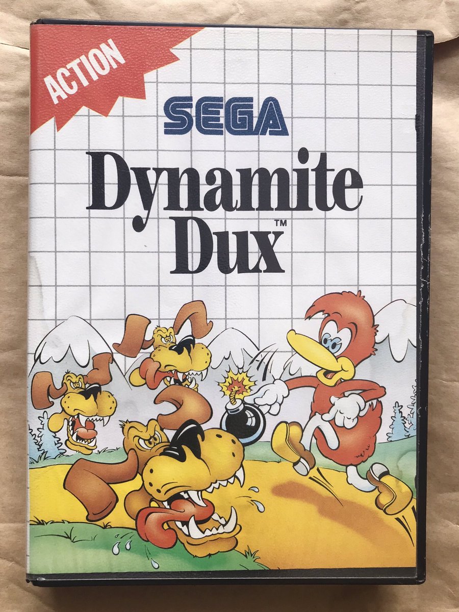 sekiro_51's tweet image. 海外マスターシステム ダイナマイトダックス📬Hiro師匠のアケ版BGMはパワードリフト＆メガドライブ G.S.M.SEGA 2に収録されてて当時聴きまくったけどプレイ機会は無く😓メガドラ版は開発中止😢だが #segamastersystem 版がある👍なぜか人間がアヒルに変えられた設定に変更😅
#DynamiteDux #sms #セガ