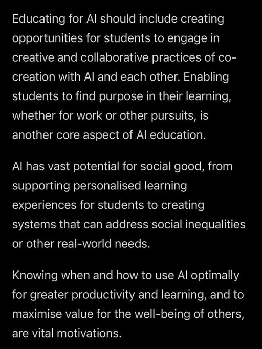 Teaching AI in schools needs to go beyond a skills-based approach https://t.co/FVUyWXftiL https://t.