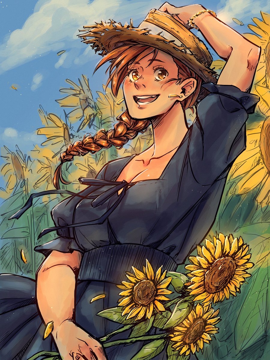 YooksTea's tweet image. Sunflower season in Japan 🌻