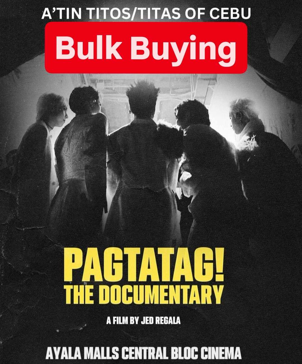 <a href="/SB19Official/">SB19 Official</a> CEBU A'TIN LET'S GO! 
Come and Join us with our bulk buying/ block screening on September 1 together with <a href="/18TitoTitaCebu/">A'tin Titos and Titas of Cebu</a> .

#SB19 #PAGTATAG #SB19PAGTATAG #PAGTATAGTheDocumentary