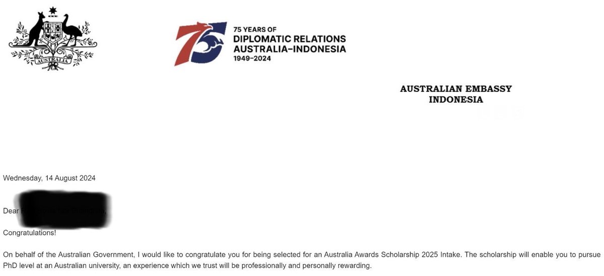 Alhamdulillah teman dapat kabar baik, manifesting dapet email yang sama di tahun depan 🤲🤲🤲