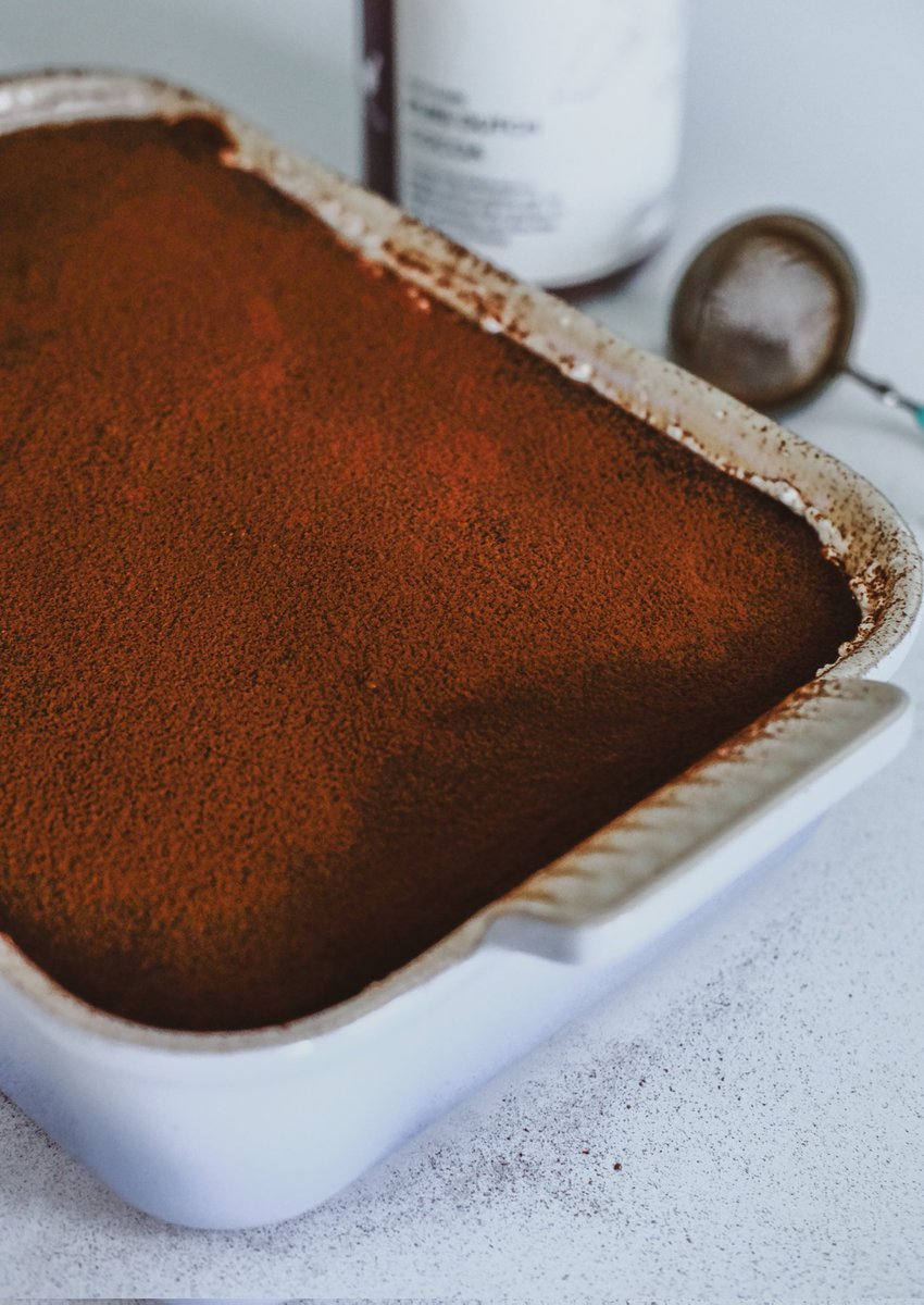 thoodlescooks's tweet photo. Making a chocolate tiramisu. Layered with coffee soaked sponge fingers, chocolate ganache and mascarpone cream. https://t.co/J3L92fZLkI