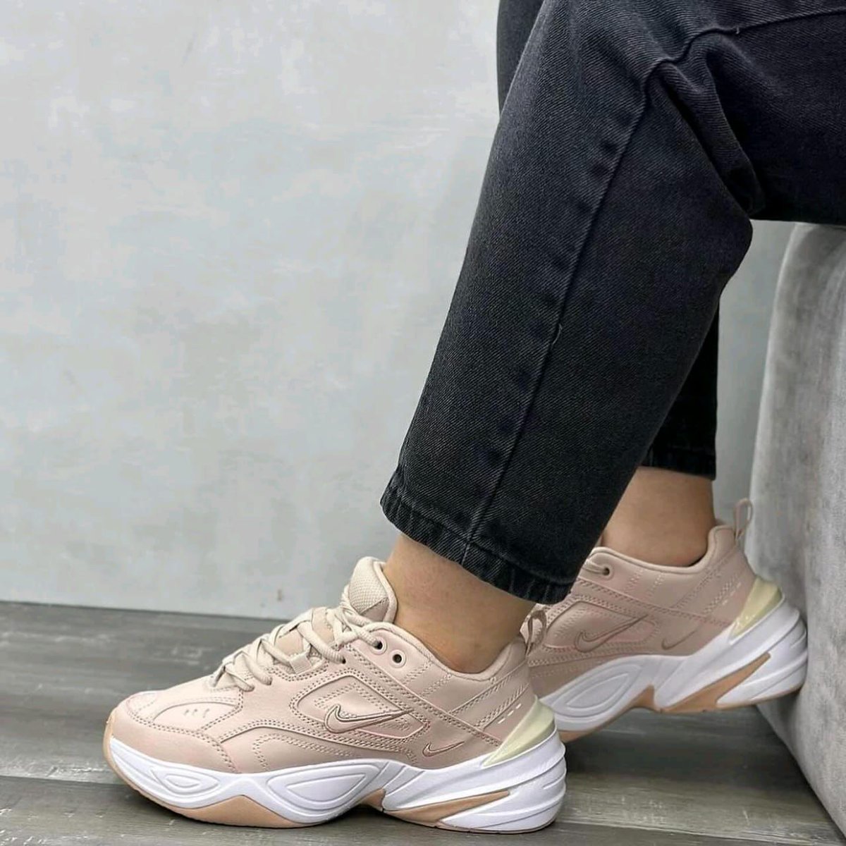 Nike M2K Tekno Peach Sneaker Now Available in store Sizes: 37 - 40 
 N55,000
For her 🌸 😍