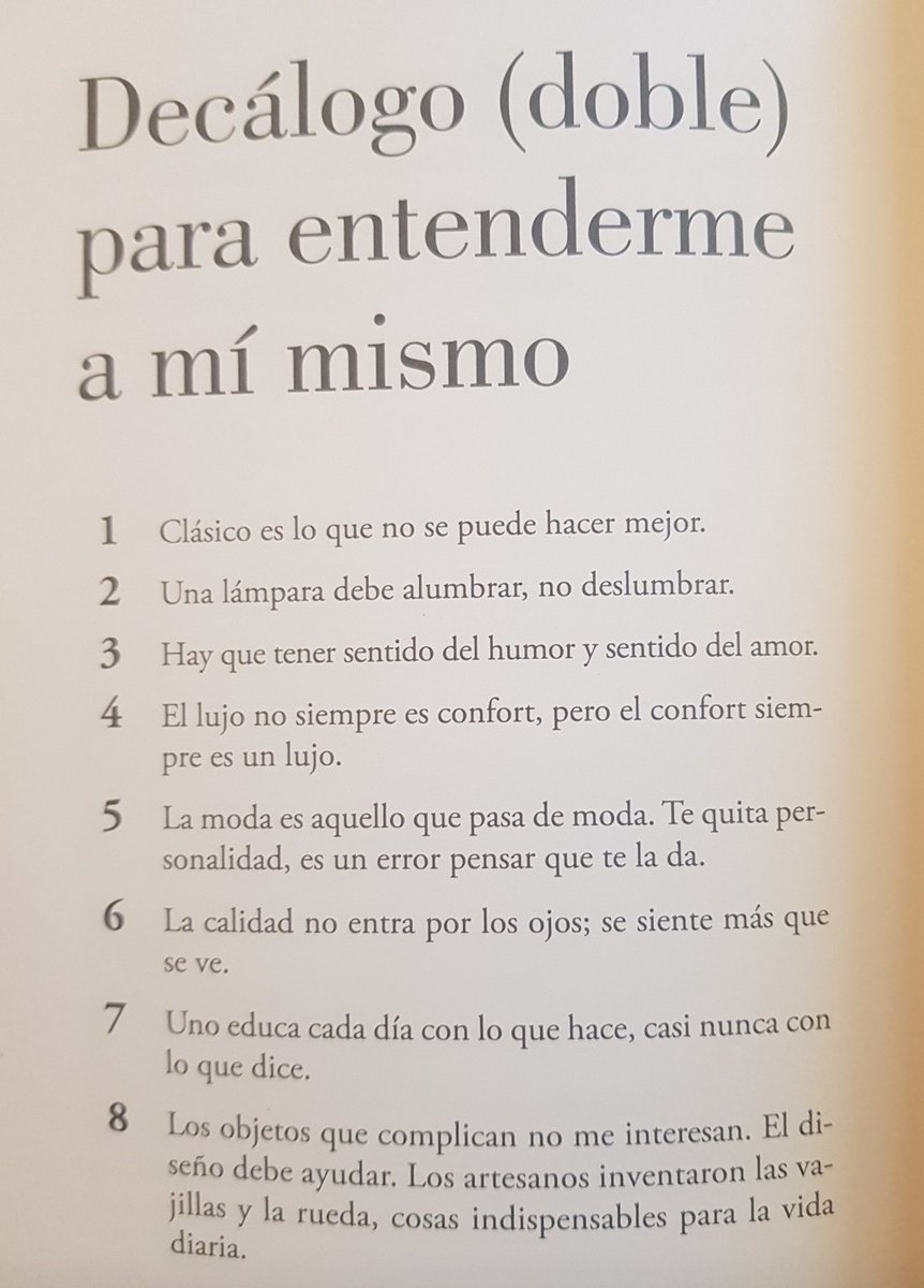 El decálogo del gran Miguel Milá en su libro de Memorias. <a href="/lum/">Jennifer Lum</a>