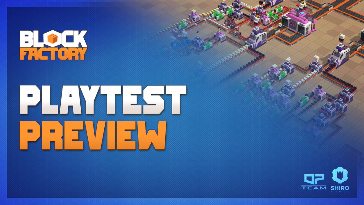 Find out what content will be available in the Block Factory playtest in today's blog post, link in the replies 👇

(There’s also some new screenshots!!!)