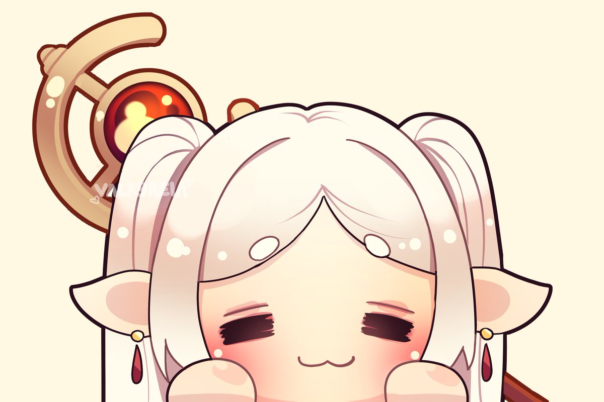 Valkyreia2's tweet photo. Frieren peekers! #FrierenBeyondJourneysEnd #chibiart https://t.co/fkV2MOQAJE