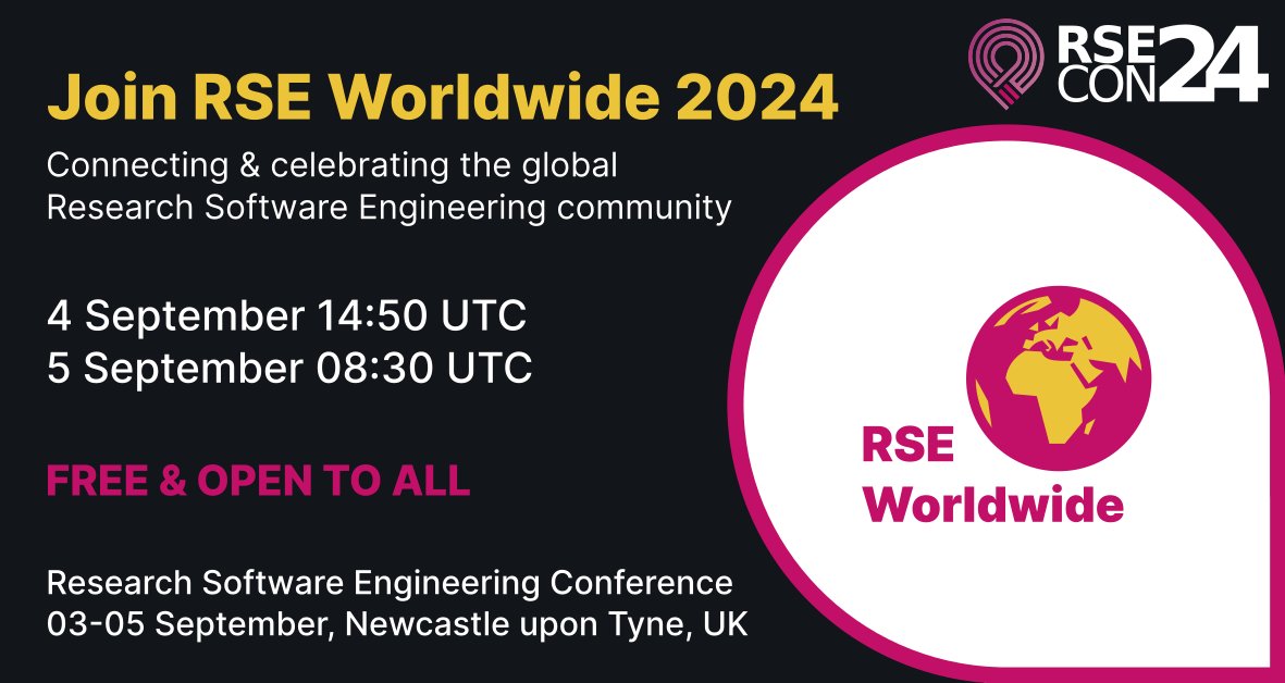 Society of Research Software Engineering tweet media