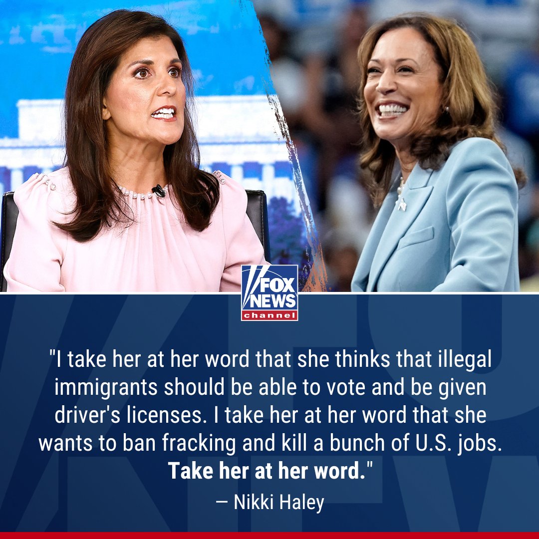 FoxNews's tweet image. &apos;QUIT WHINING&apos;: @NikkiHaley&apos;s blunt message to Trump and Republicans as the 2024 election nears: focus on policy and messaging instead of other attacks against VP Kamala Harris. trib.al/9gn7Dls