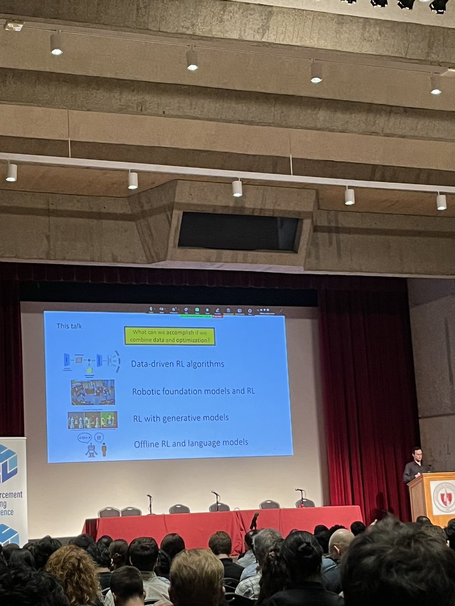 aneeshers's tweet photo. Had an amazing time presenting Fast TRAC at @RLFrameWorkshop and @ICBINB_RLC this weekend. Felt very lucky to meet a lot of the RL researchers I look up to! https://t.co/gmYWTIXa6d