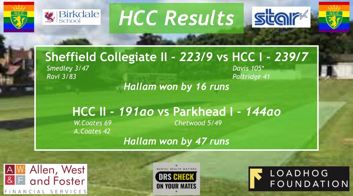 Hallam CC tweet media