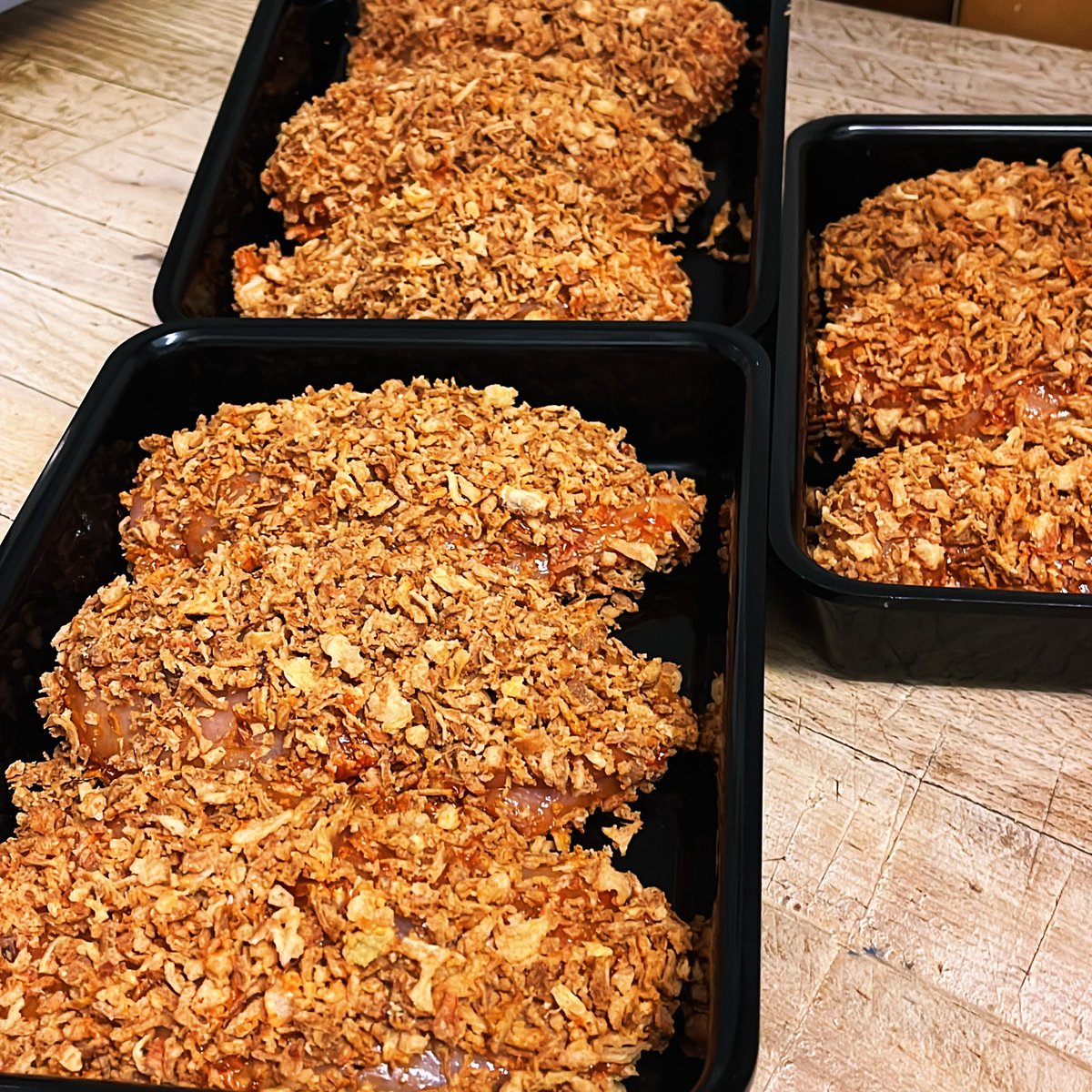 New Product This Week: 
Crispy Korean Salt &amp; Chilli 🌶️ 🌶️ Chicken Breasts. 35/40 mins in a hot oven #didsbury 😋