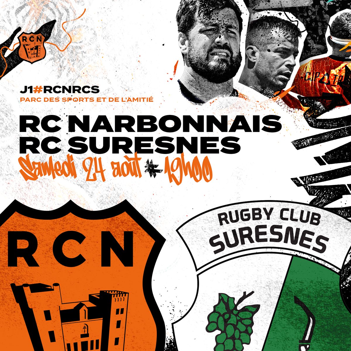 𝐉-𝟏𝟎 🔥

Samedi 24 août à 19h00, venez assister à la première rencontre de championnat qui opposera nos joueurs à Suresnes !

🏆 @RugbyNationale 
🆚 <a href="/RCSuresnes/">RC Suresnes</a> 
📆 Samedi 24 Août 2024
🕓 19h00
🎟 rcnarbonnais.fr/achetez-vos-bi…

Allez le Racing ! 🟠⚫️